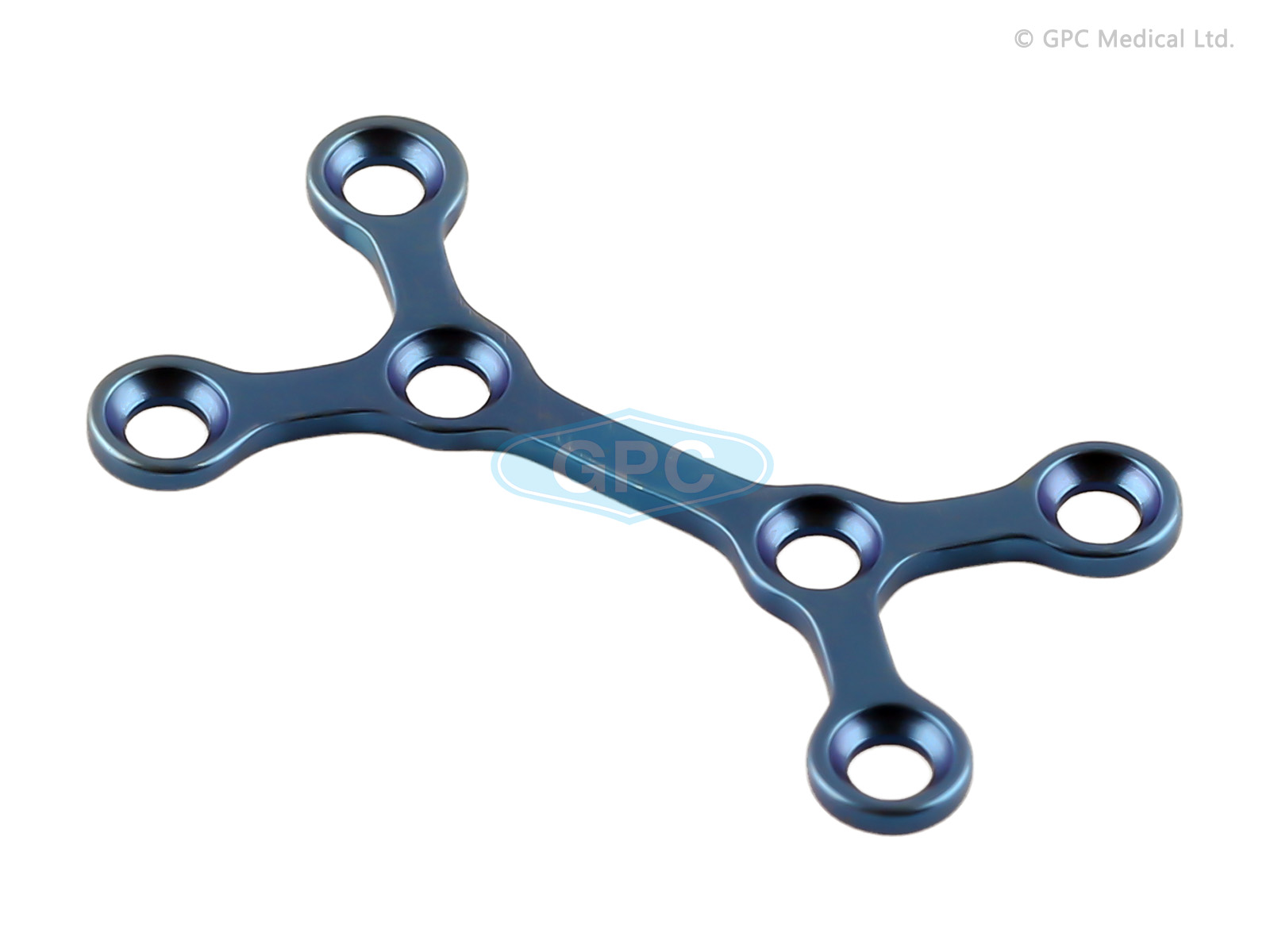 Double Y-Plate Type II, 1.5/2.0 mm, 3+3 Holes