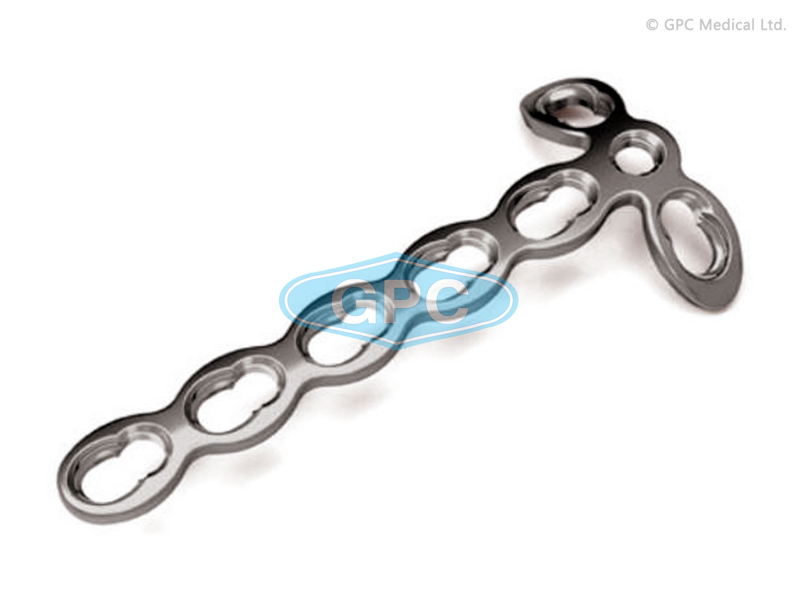 fix<em>LOCK</em> T-Plate with 3 Head Holes, 2.4 mm