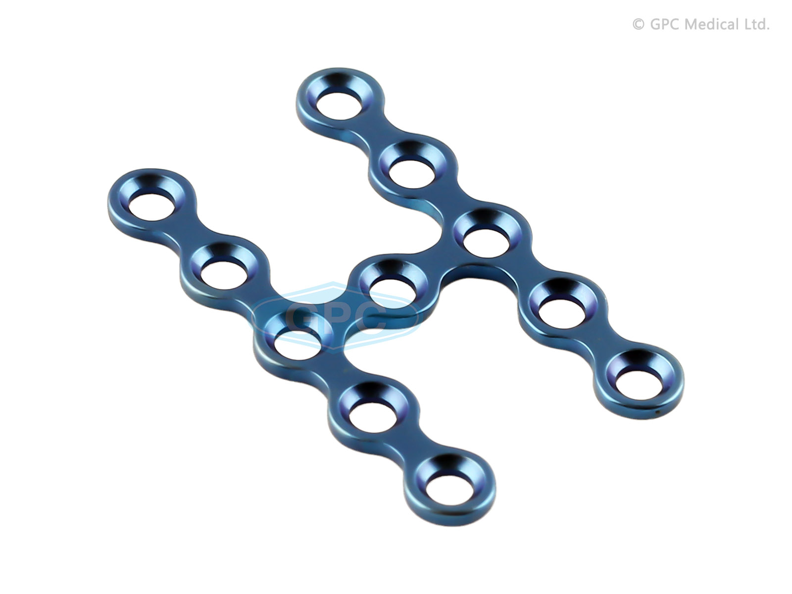 H-Plate, Type II, 1.5/2.0 mm, 5+1+5 holes