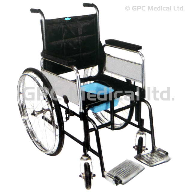 Invalid Wheel Chair (Folding) With Commode