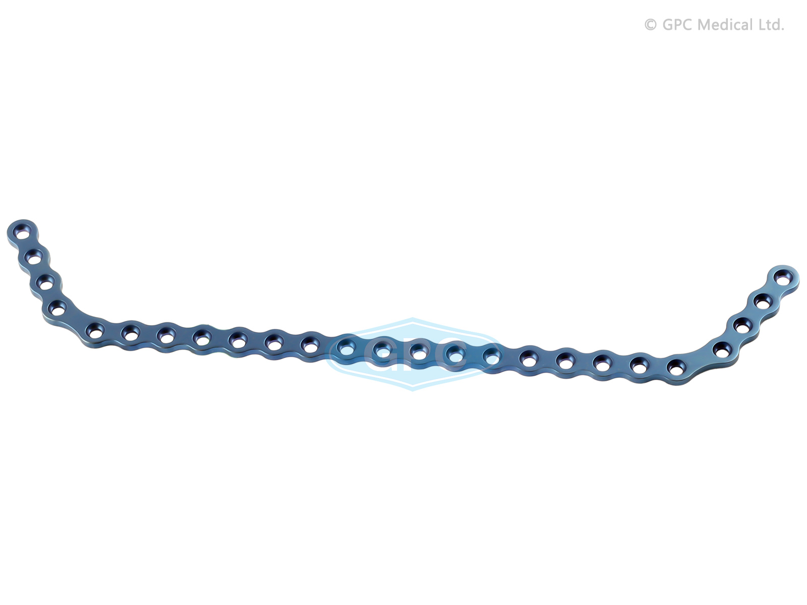 Mandibular Reconstruction plate, 2.4 mm, 8+17 Holes