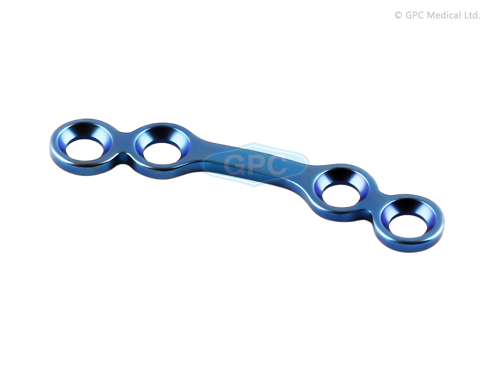 Orbital Plate with Gap, 1.5/2.0 mm - 4 Holes