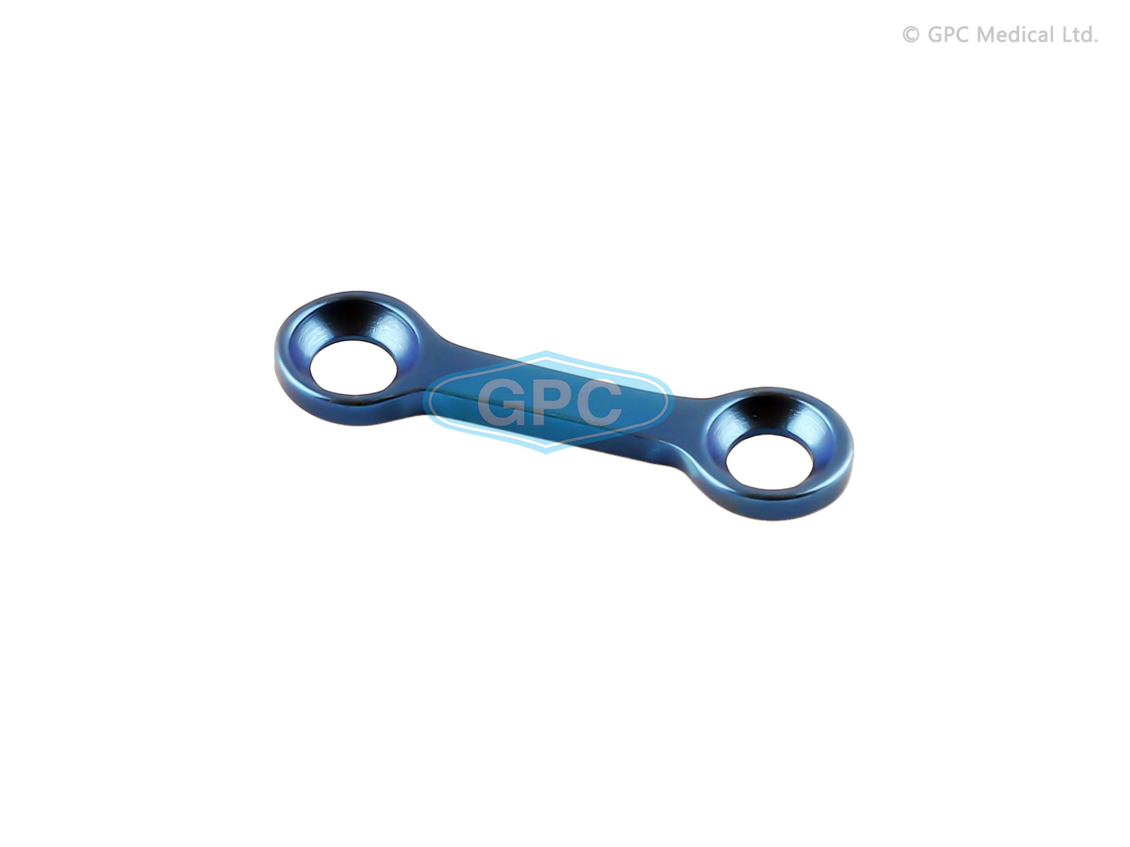 Straight Plate with Gap, 1.5/2.0 mm - 2 Holes