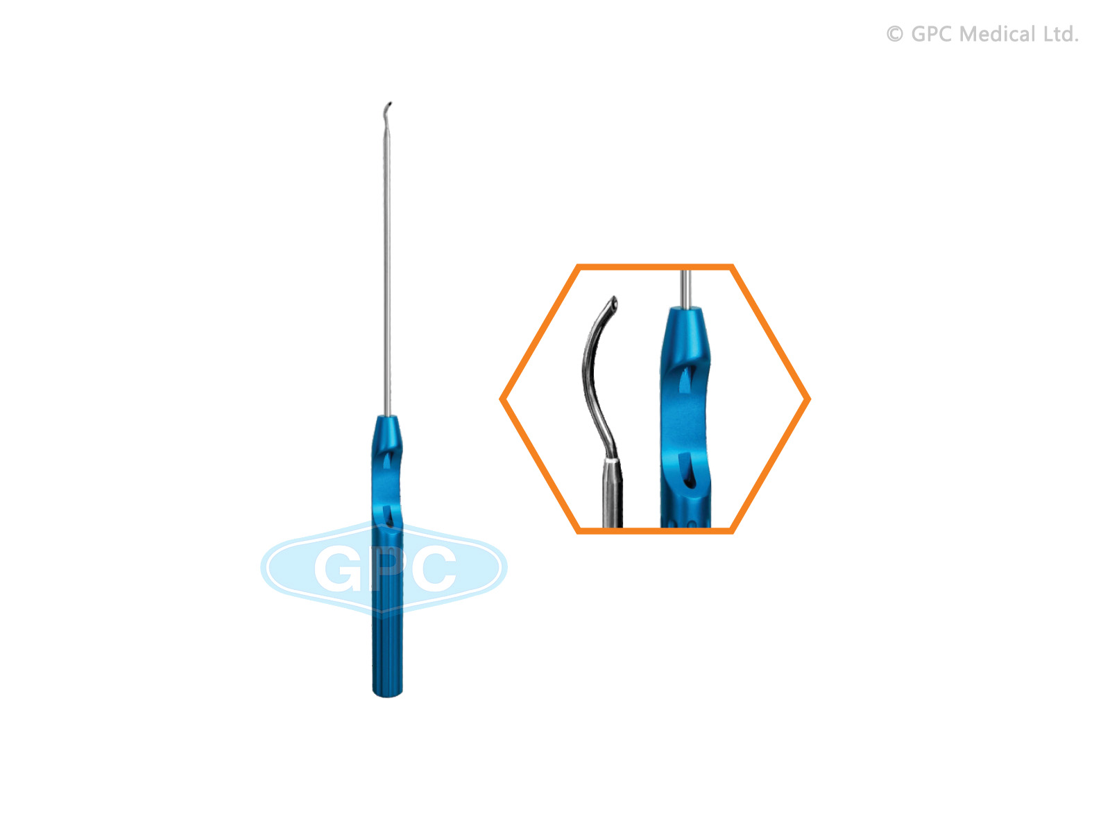 Suture Hook 12.5° Crescent