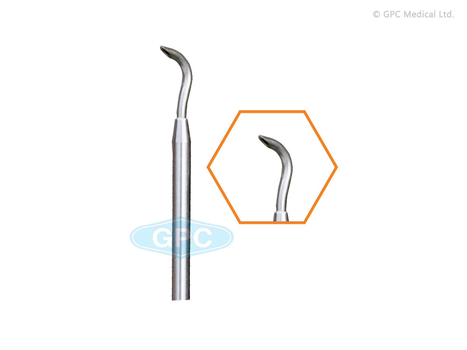 Suture hook 25° Crecsent Shaft