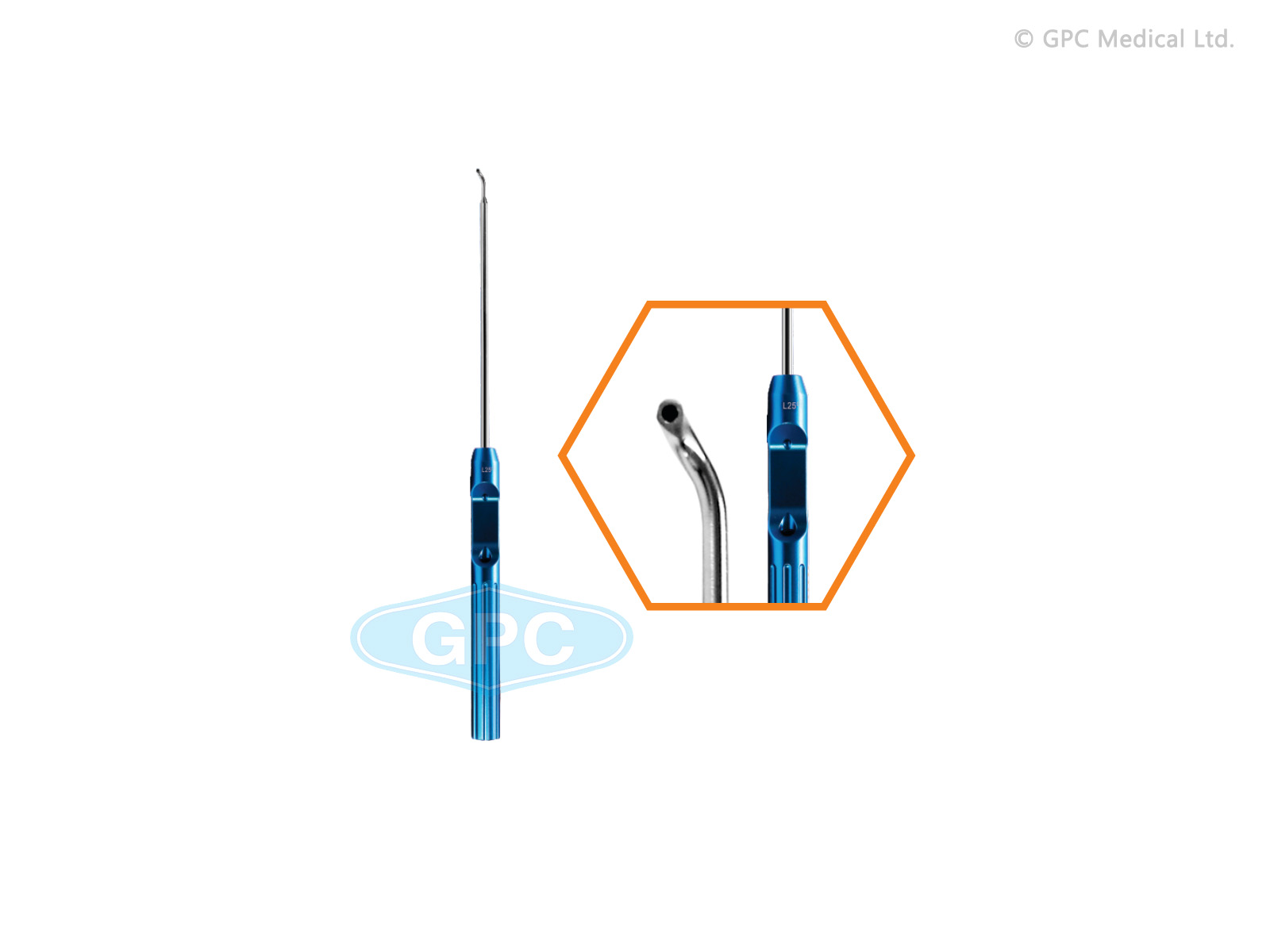 Suture Hook 25° Left