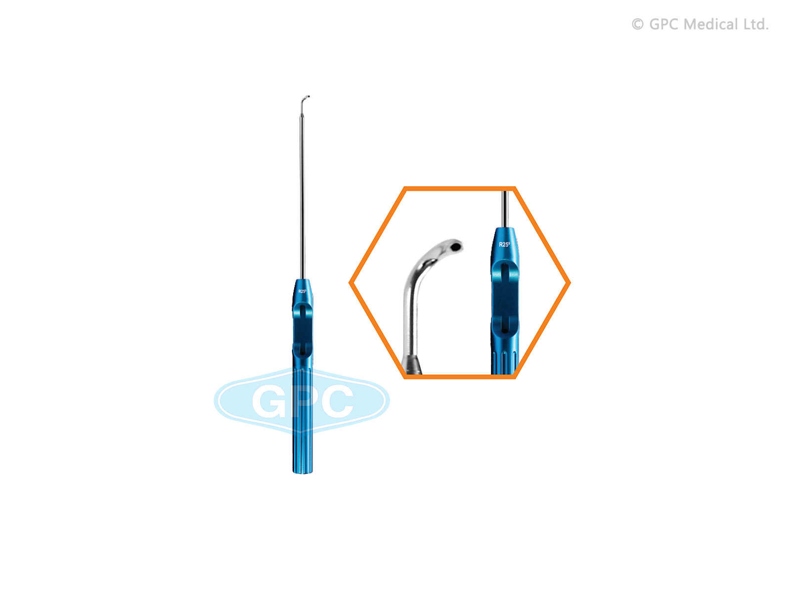 Suture Hook 25° Right