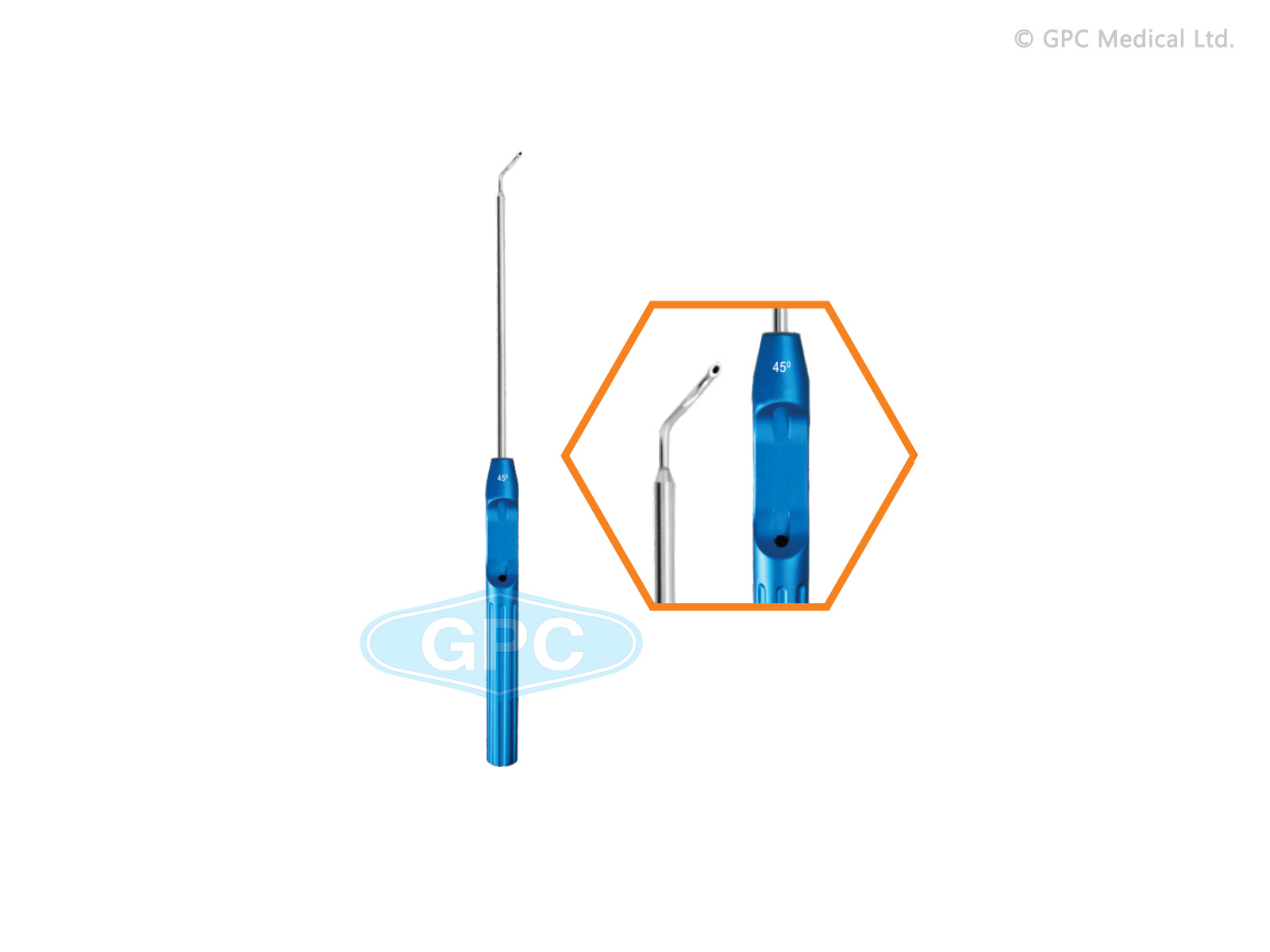 Suture Hook 45° Right