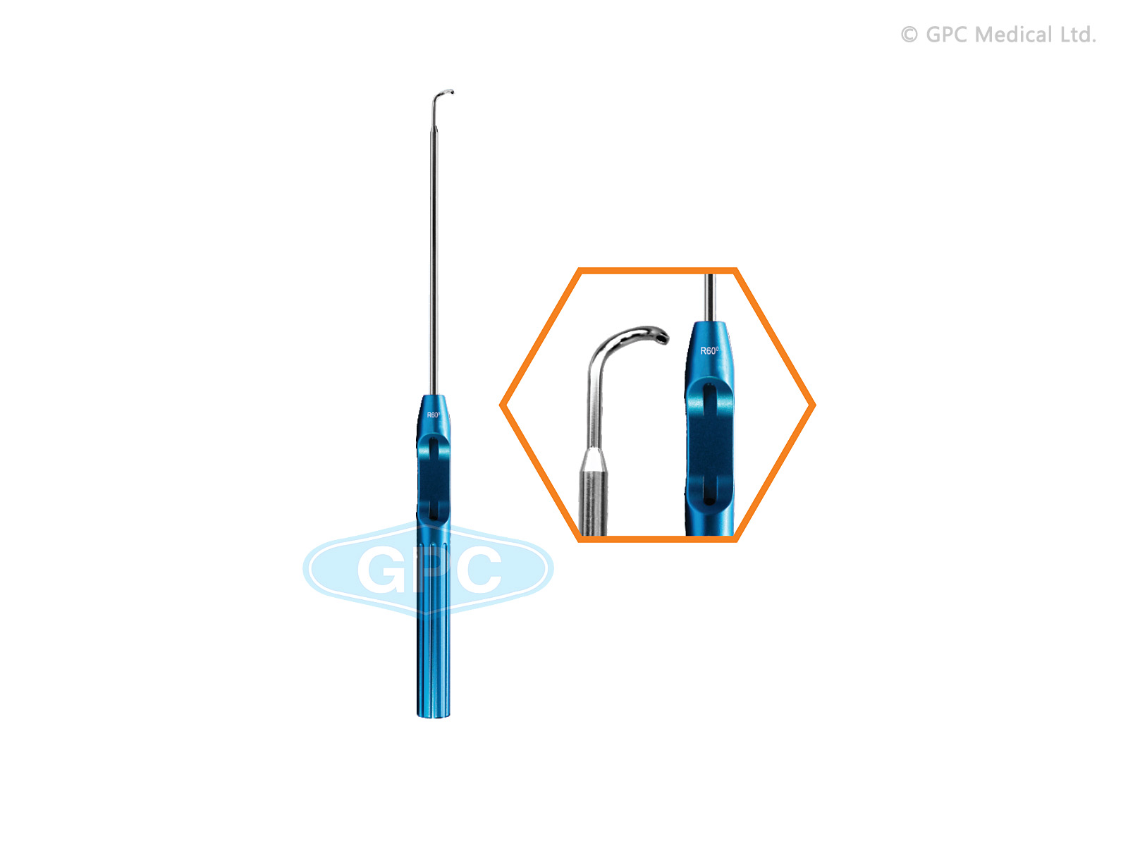 Suture Hook 60° Right