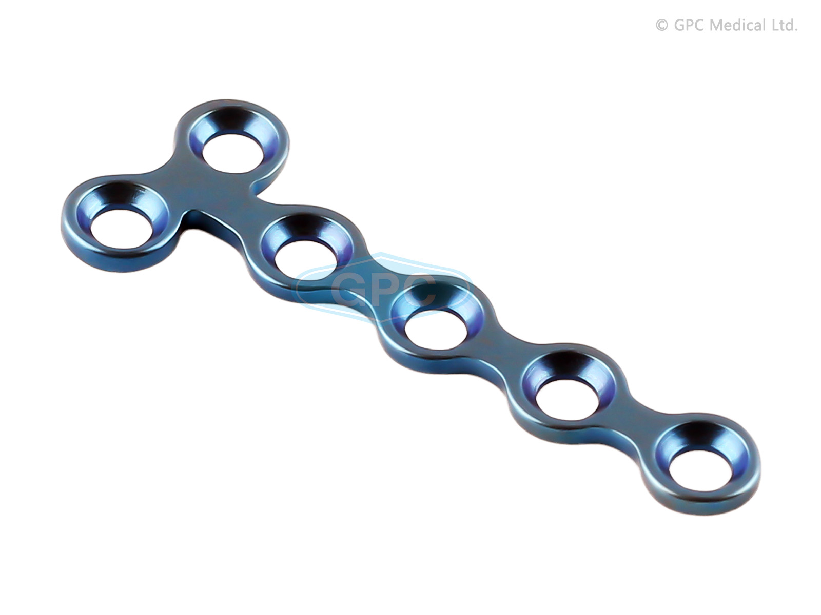 T-Plate Oblique, 2 Holes - Left/Right 