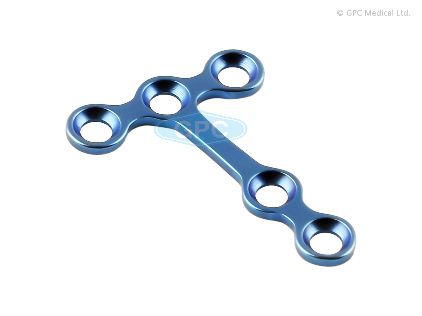T-Plate Oblique, 3 Head Holes - Left/Right