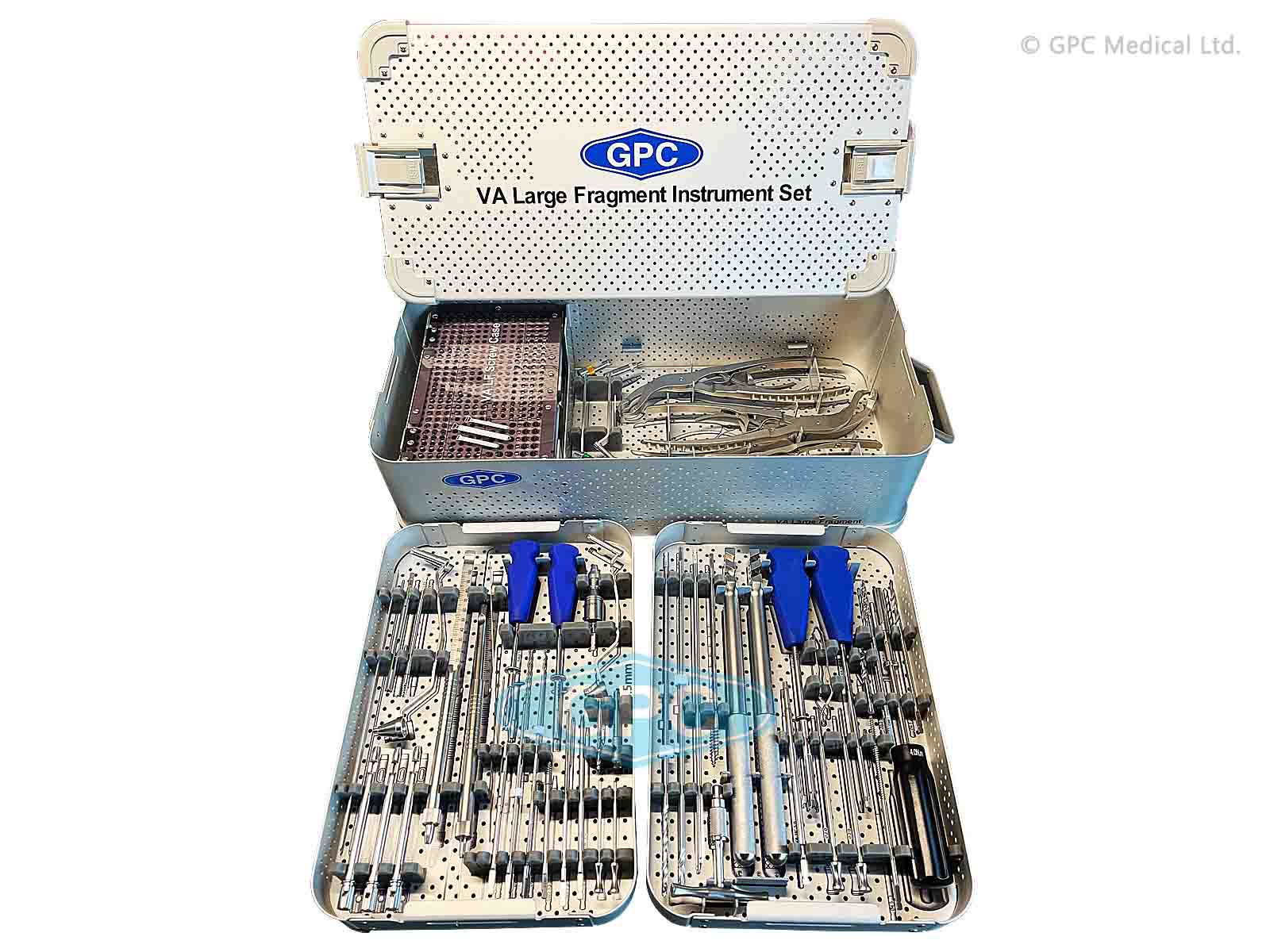 va<em>LOCK</em> Instrument Set for Variable Angle Large Fragment with Aluminium Graphic Box