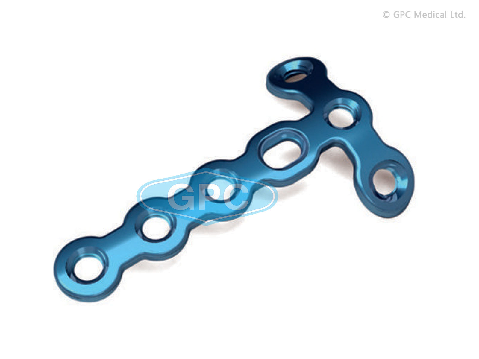 fix<em>LOCK</em> T-Plate with 3 Head Holes, 1.5 mm