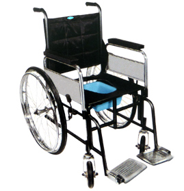 Invalid Wheel Chair (Folding) With Commode